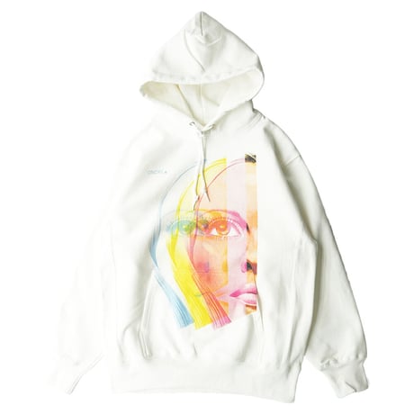 ONORE■ / "Faces" Heavy Weight Hoodie / WHITE