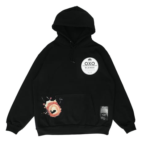 ONORE■ / OXO - Happening Blend 15oz Pullover Hoodie / BLACK