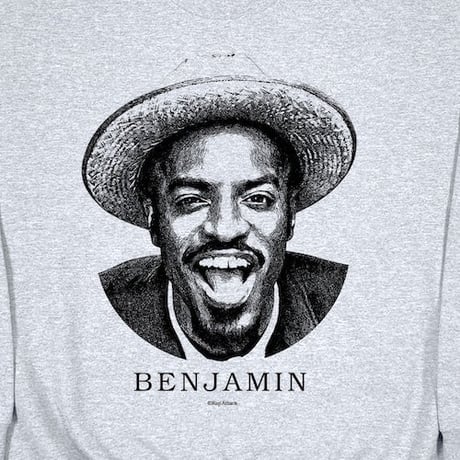 Rap Attack / "Benjamin" Sweatshirt / Ash