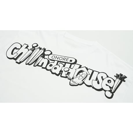 ONORE■ / CHILLINDAHOUSE 19th -Big Logo Tee / WHITE