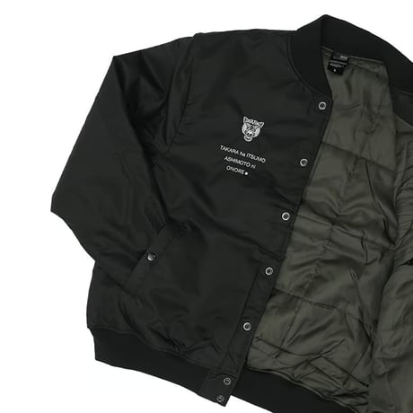 ONORE■ × BIG SMILE / Peace Hand Nylon Stadium Jacket