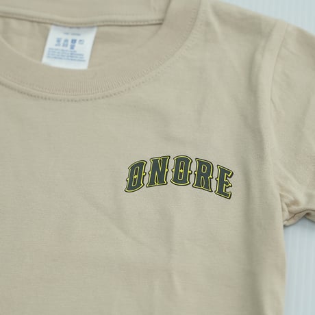 ONORE■ KIDS / "ONR" Tee / LIGHT BEIGE