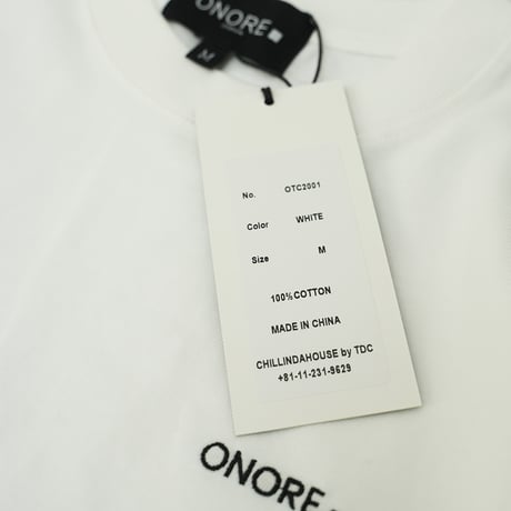 ONORE■ / ORIGINAL 1Point TEE / WHITE