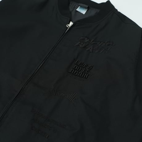 ONORE■ / Blast - Nylon Stadium Jacket / BLACK(BLACK刺繍)