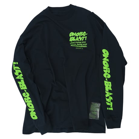 ONORE■ / "BLAST" L/S TEE / NAVY