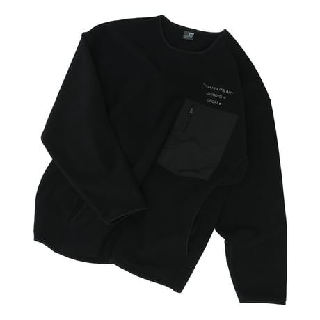 ONORE■ / ONR - Fleece Crew Neck / BLACK