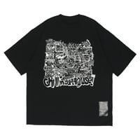 ONORE■ / CHILLINDAHOUSE 19th 4コマ Tee / BLACK