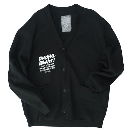 ONORE■ / BLAST - Sweat Cardigan / BLACK