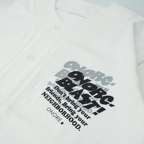 ONORE■ / BLAST - COTTON BASEBALL SHIRTS / WHITE