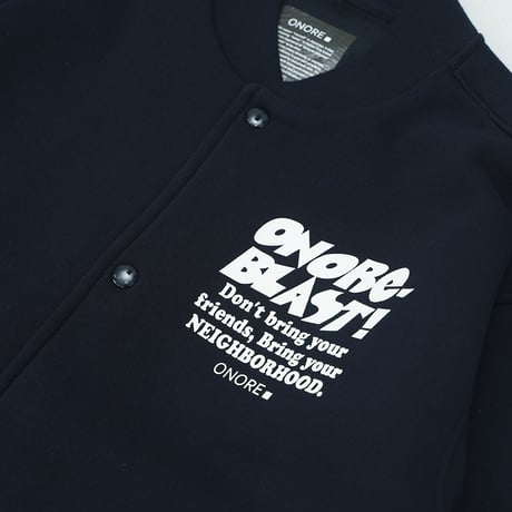ONORE■ / BLAST - Sweat Stadium Jacket / NAVY