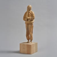 稲田侑峰・立体作品 | Ikuo Inada "Waiting time - Wood color" | Three-dimensional work