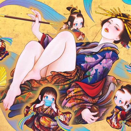 田村吉康 リトグラフ | Yoshiyasu TAMURA  lithograph | 見立て七薬師 | シート