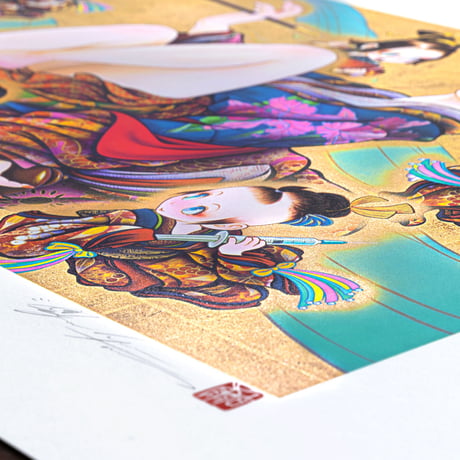 田村吉康 リトグラフ | Yoshiyasu TAMURA  lithograph | 見立て七薬師 | シート