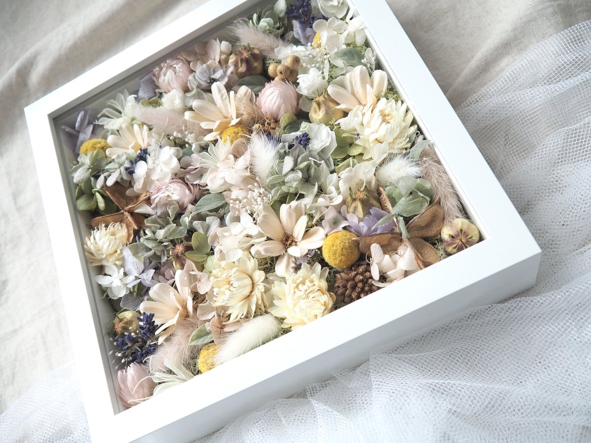 WeddingドライフラワーBox セレモニー結婚証明書参加型スズラン