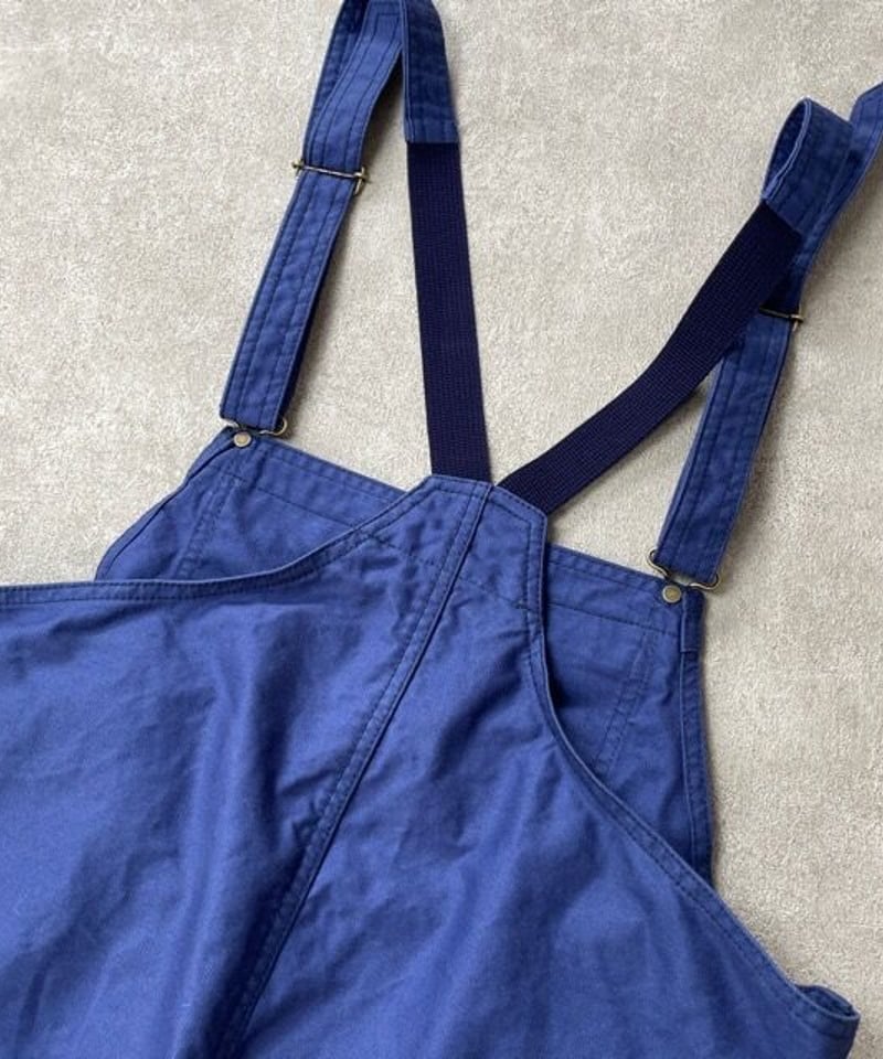 □フレンチワークオーバーオール□グルカコットンツイル◾️インク