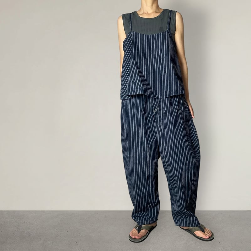 コズミクールピンストライ プセットアップ　試着のみ　定価126,500 2点セット】レイヤーセットアップ◾️インディゴストライプ