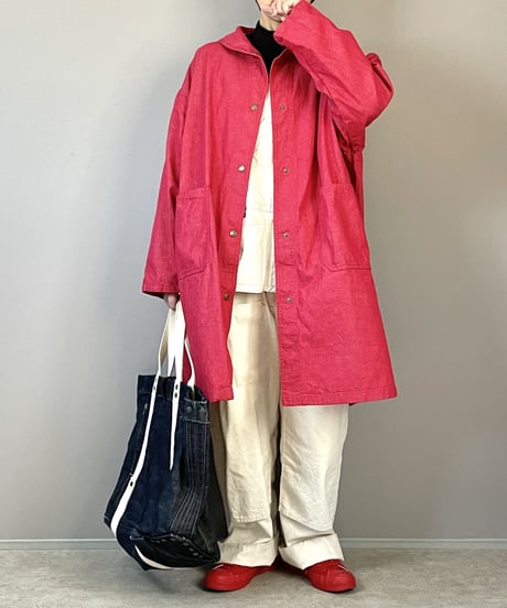 ミドルショールカバーオール■REDデニム