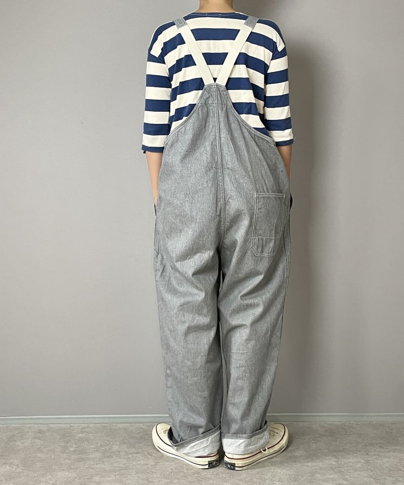 □フレンチワークオーバーオール□10ozデニム◾️グレー | NUU-GARMENT