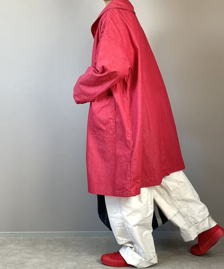 ミドルショールカバーオール■REDデニム