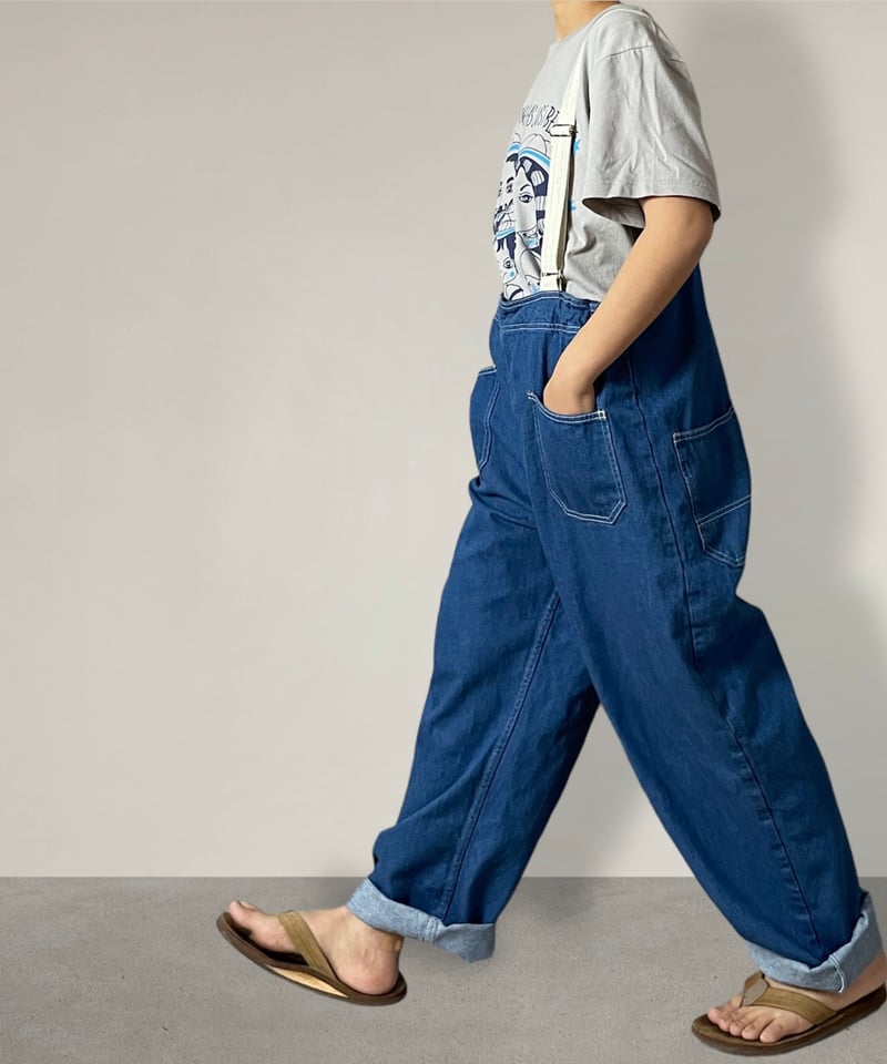 【完売品】nuu garmentfactoryウェダーオール FADE×キナリ □ウェダーオール□岡山デニム □FADE✖️キナリ | NUU-GARMENT FACTORY