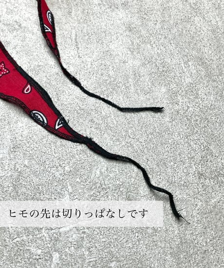 ◾️カスケードタイ◾️バンダナ柄◾️レッド