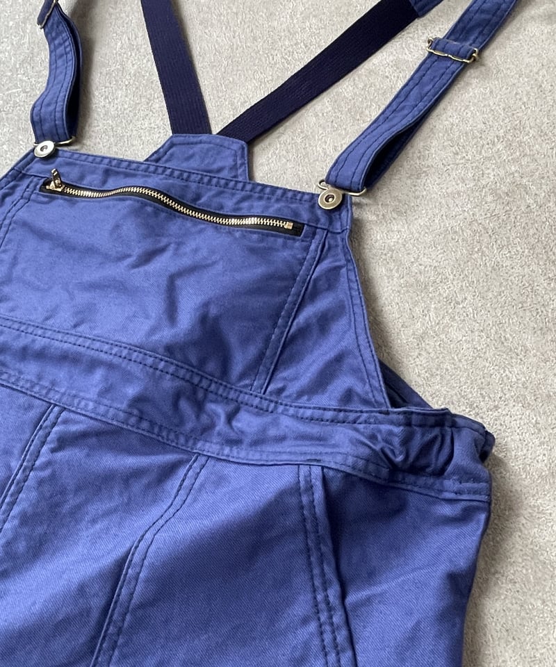 □フレンチワークオーバーオール□グルカコットンツイル◾️インク