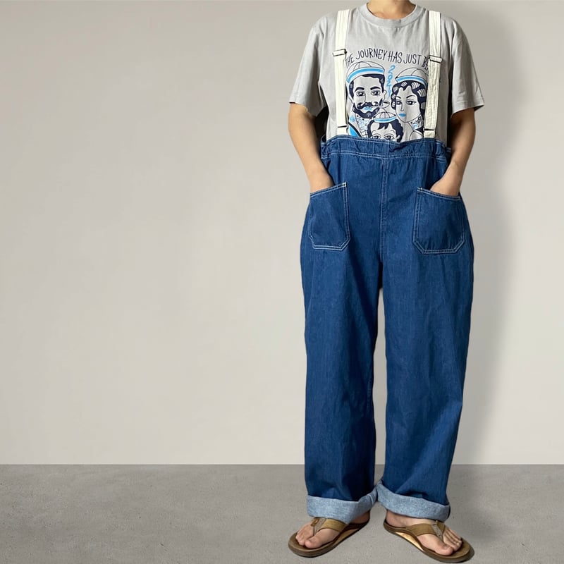 FASHFREN ファッシュレン デニムオーバーオール FASHFREN ファッシュ