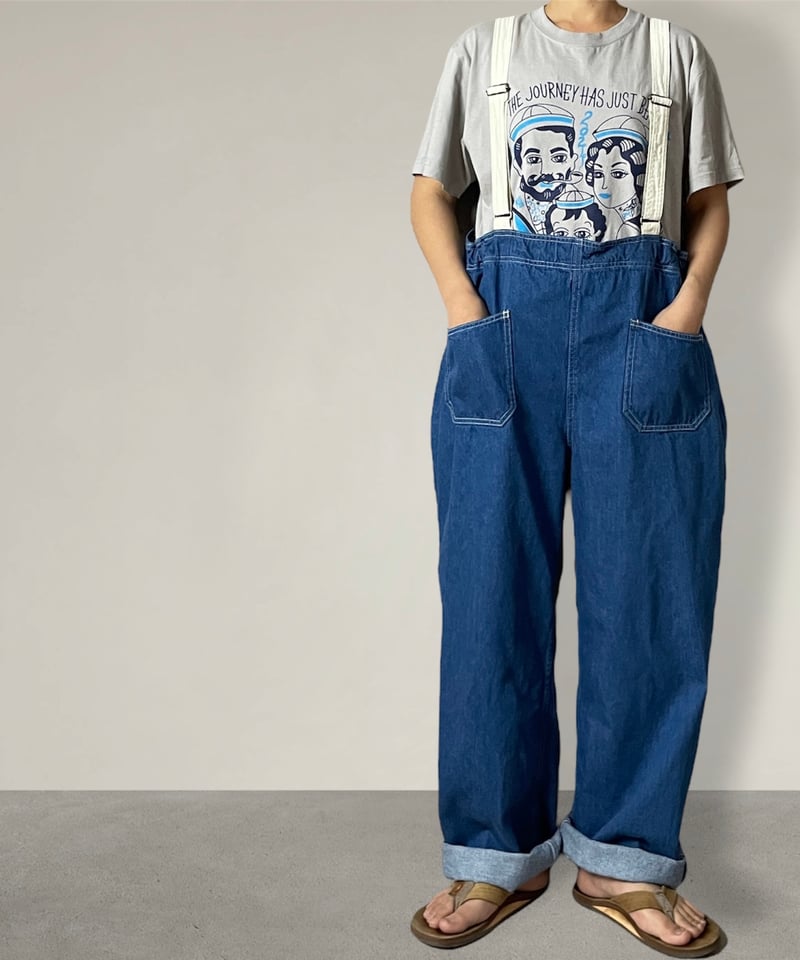 □ウェダーオール□岡山デニム □FADE✖️キナリ | NUU-GARMENT FACTORY