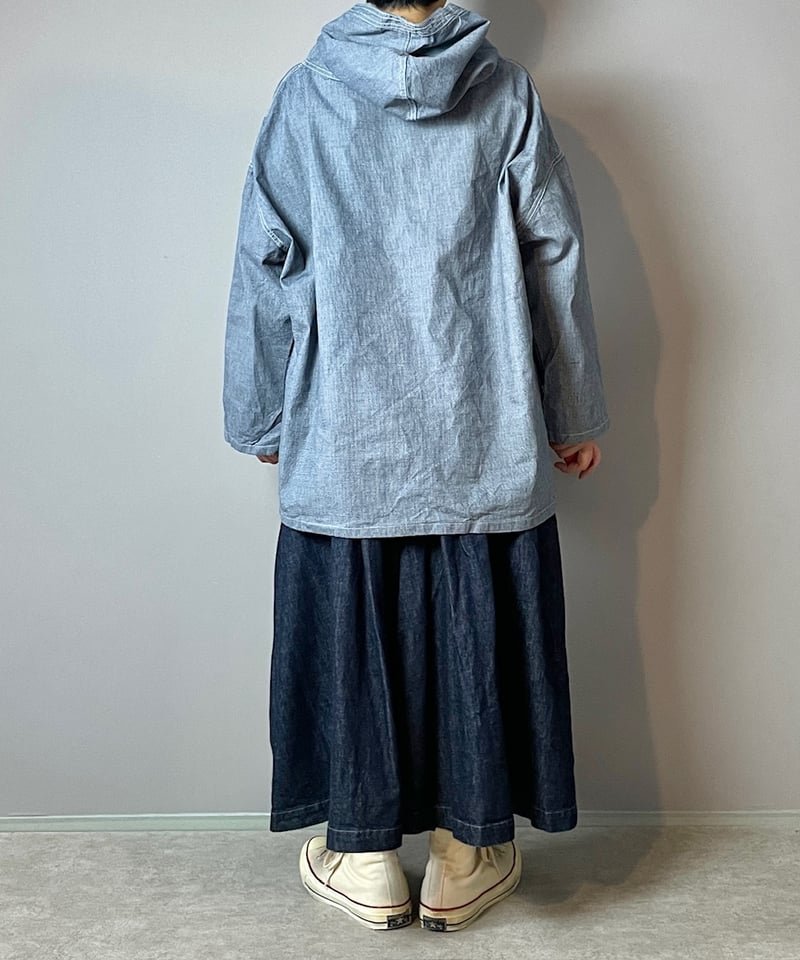 1/31販売開始◾️サルベージパーカー□9ozインディゴピンチェック