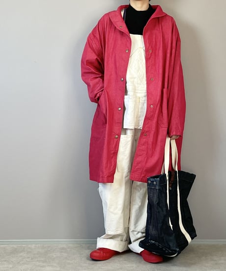 ミドルショールカバーオール■REDデニム
