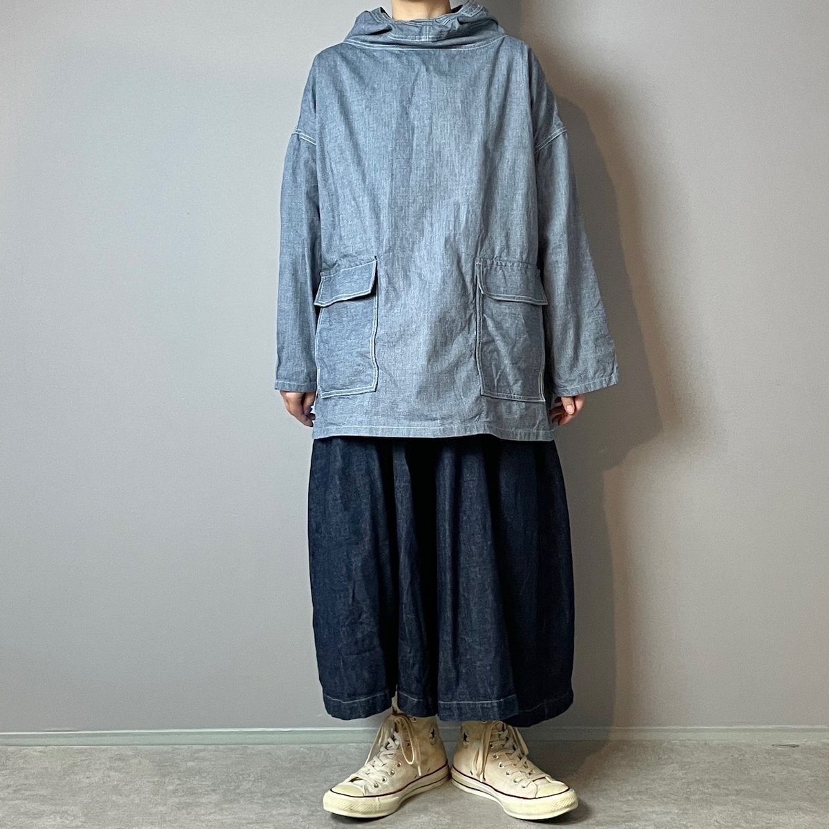 HAWKWOOD MERCANTILE　サルベージパーカー 1/31販売開始◾️サルベージパーカー□9ozインディゴピンチェック