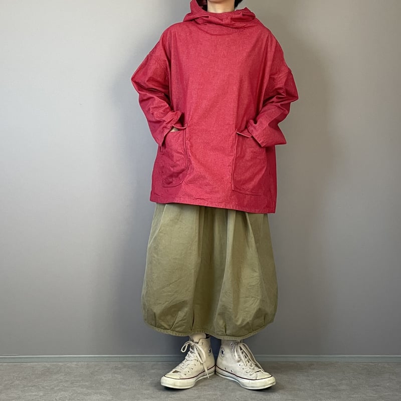 サルベージパーカー□REDデニム | NUU-GARMENT FACTORY
