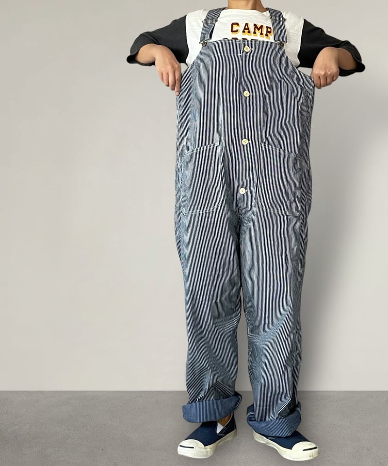 予約販売】デッキオーバーオール□ヒッコリー | NUU-GARMENT FACTORY
