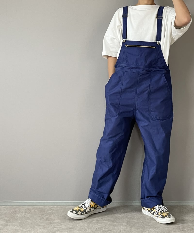 NEAT オーバーオール　コットンカルゼ □フレンチワークオーバーオール□グルカコットンツイル◾️インク