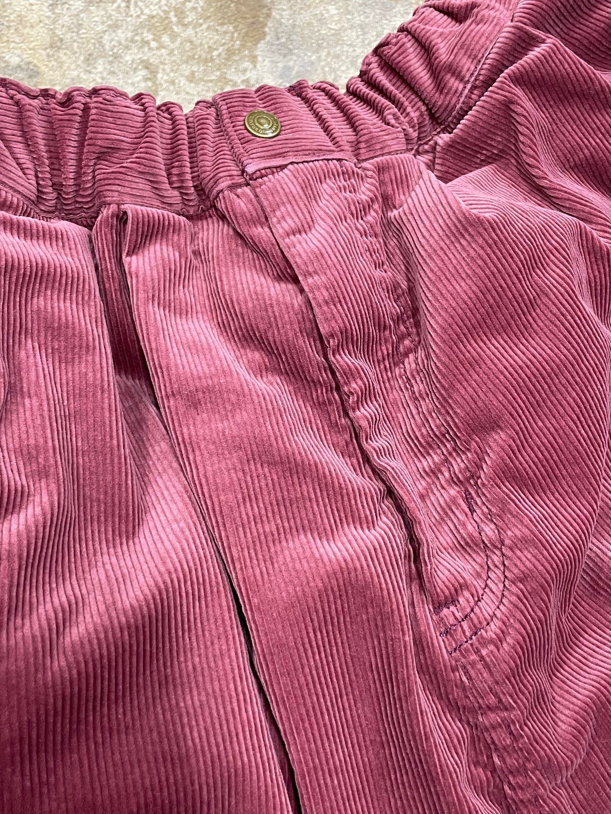 限定】フーセンパンツ□細畝コーデュロイ□ ディープピンク | NUU