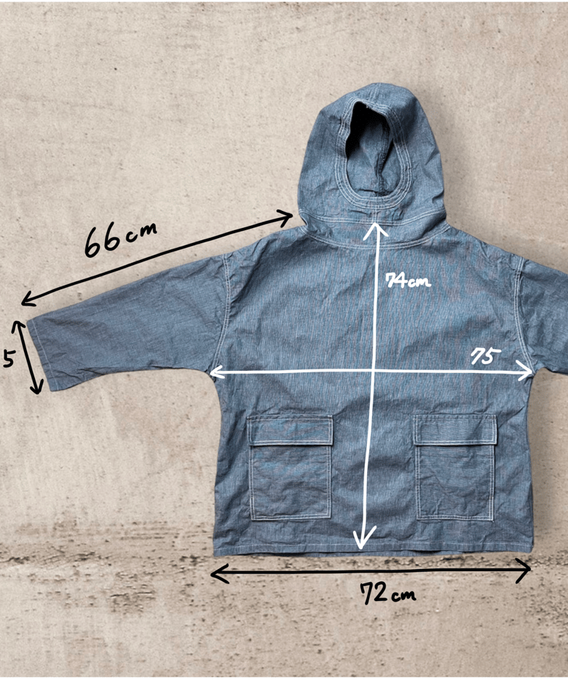 1/31販売開始◾️サルベージパーカー□9ozインディゴピンチェック