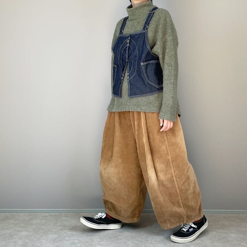 予約販売】デニムショートワークベスト□国産デニム□onewash