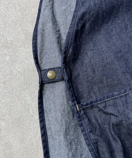 【予約販売】スモックベストエプロン◾️ 国産ムラデニム10oz■onewash