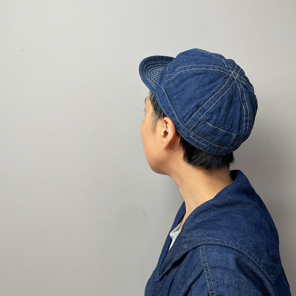 【在庫品】40s US ARMY デニムハット　13oz　ワンウォッシュ　L 在庫品】40s US ARMY デニムハット 13oz ワンウォッシュ L