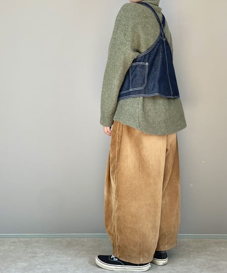 【予約販売】デニムショートワークベスト■国産デニム■onewash