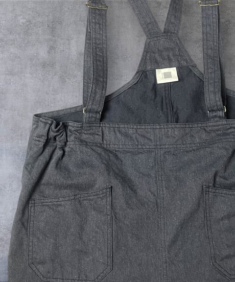 ウェダーオール■10ozデニム■ チャコールブラック