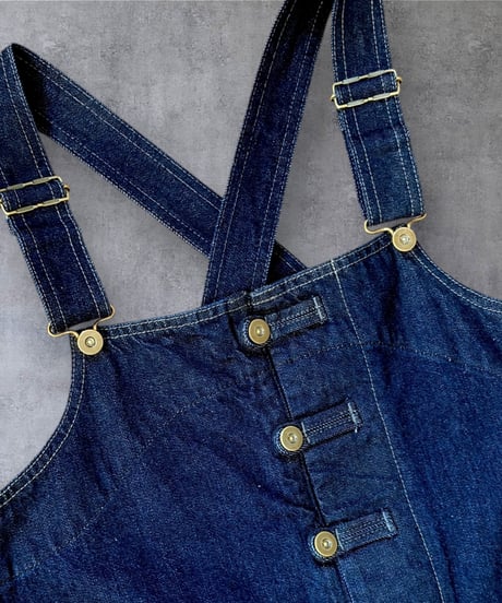 【数量限定・予約販売】カンフーオーバーオール■one wash■国産12ozデニム