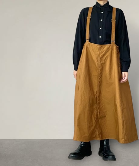 スエヒロガリスカートサロペット ■キャメルブラウン