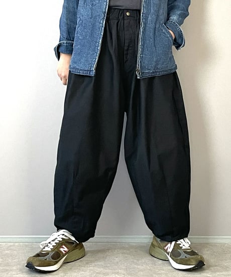 ■フーセンパンツ■バックサテン◾️ブラック