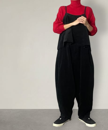 【数量限定】【2点セット】レイヤーセットアップ◾️コーデュロイ◾️ブラック