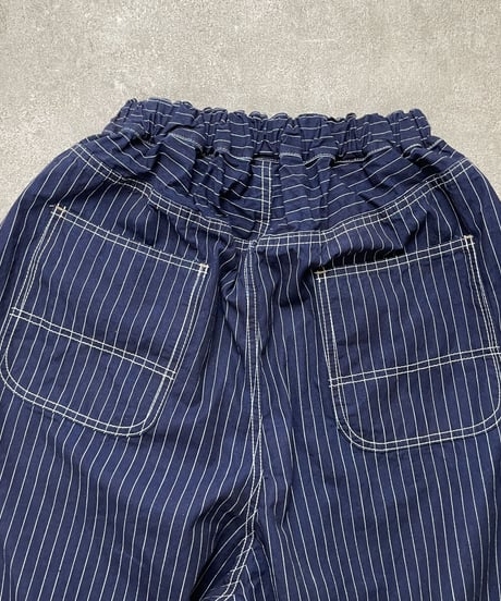■フーセンパンツ■インディゴピンストライプ■onewash