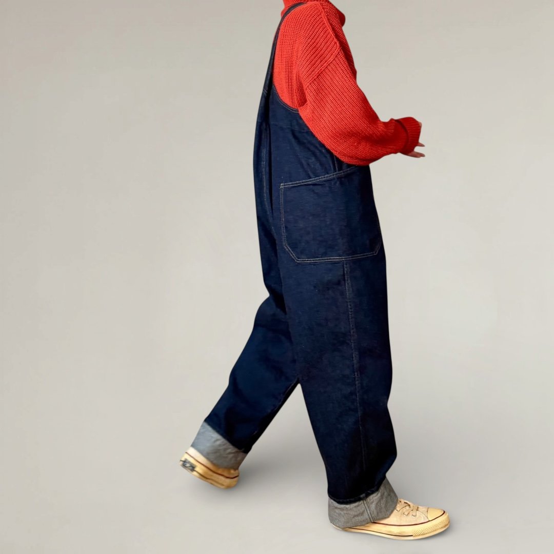 数量限定・予約販売】カンフーオーバーオール□one wash□国産12oz