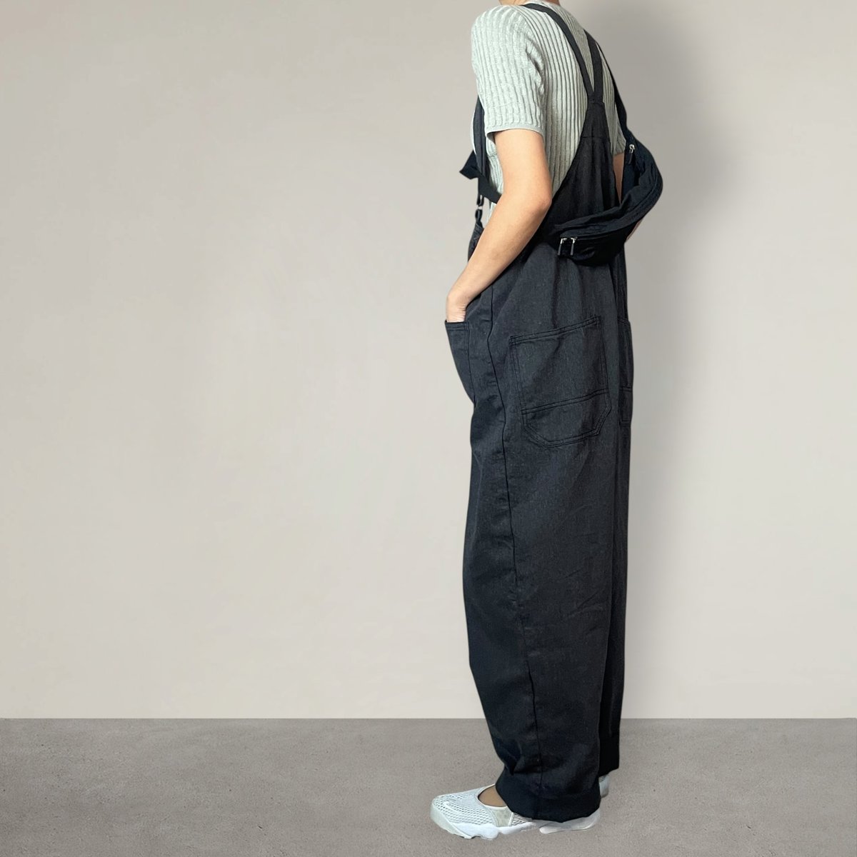 ウェダーオール□10ozデニム□ チャコールブラック | NUU-GARMENT FACTORY