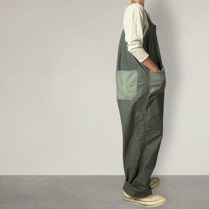 WEIRDO デッキ　オーバーオール　カーキ　XL つなぎ WEIRDO デッキ オーバーオール カーキ XL つなぎ