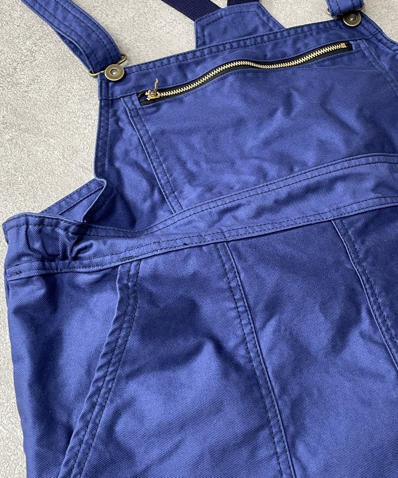 □フレンチワークオーバーオール□グルカコットンツイル◾️インク